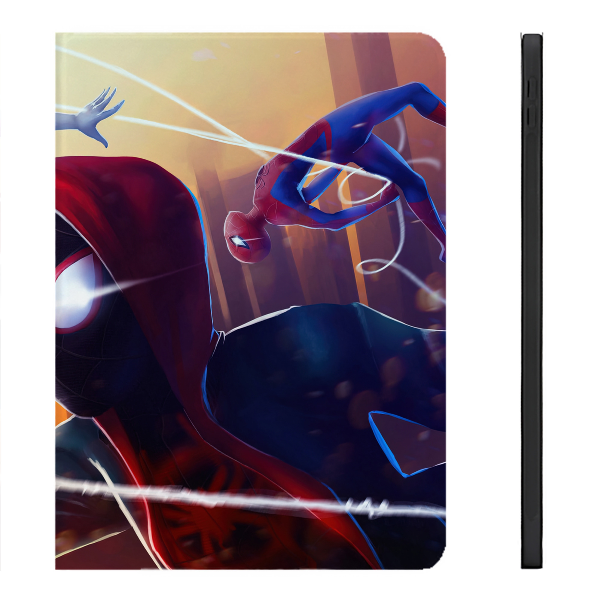 （画像用） Spider Man スパイダーマン IPadケース ペンホルダー付き ブックスタイルデザイン